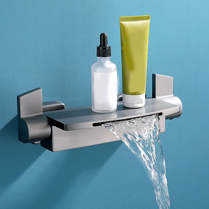 Contemporary Bathroom Faucet Wall Mounted Copper Fixed Clawfoot Tub Faucet