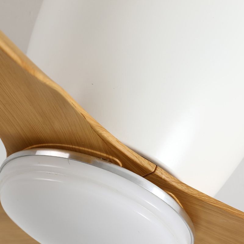 Geometry Ceiling Fan Light Kids Style Metal 1 Light LED Flush Light for Bedroom