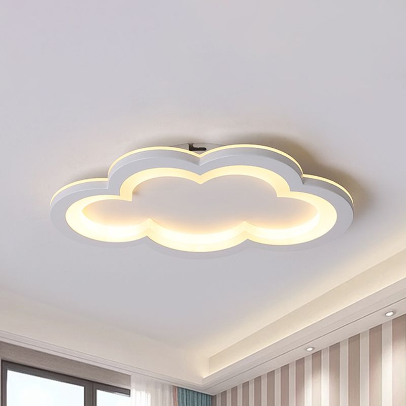 Preciosa nube, luz empotrada en el techo, luz LED acrílica moderna de montaje empotrado para sala de juegos