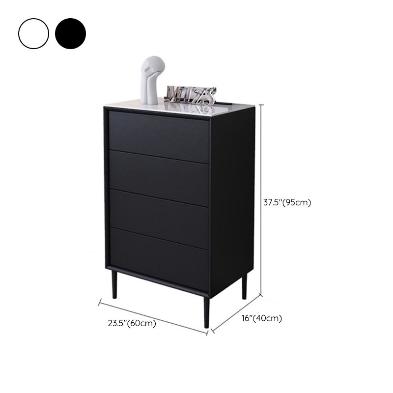 Contemporary Bedroom Wooden Storage Chest 15.7"Wide Chest with Drawers