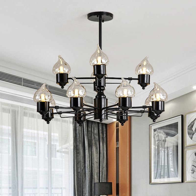 Lustre de salon à deux niveaux