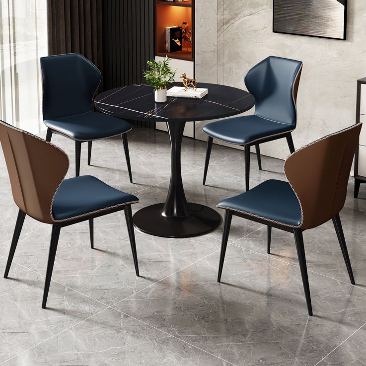 Stenen voetstuk eettafel eigentijdse stijl rond meubilair voor binnen