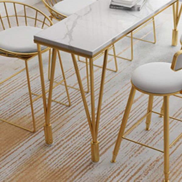 Nordic Bar Table 42-inch Height Metal Base Bistro Table for Kitchen