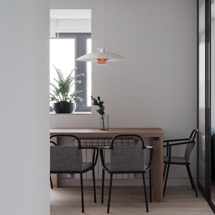 Pot Cover Shade Hanging Lighting Modern Style Metal 1 Light Pendant Lamp for Restaurant