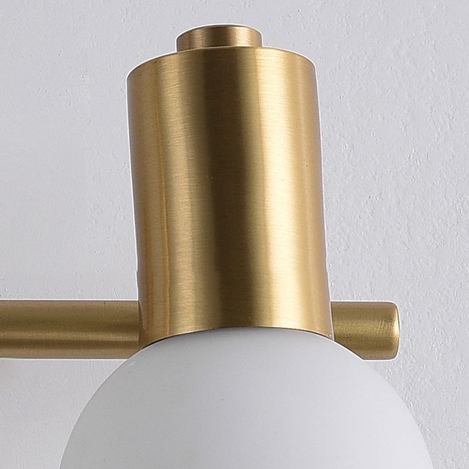 Nordic Messing Eitelkeitsbeleuchtung Ideen gefrostete Glasschattenschatten -Eitelkeitslampe für Badezimmer