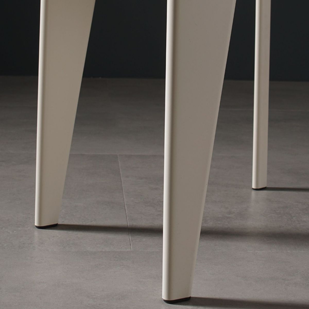 Industriële stijl metalen benen eetkamerstoelen open achterste zijkant voor thuis