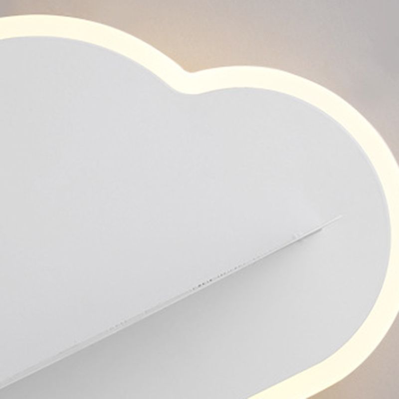 Cloud Wall Mounted Lamps Modern Style Metal 1 Light Wall Light Sconces