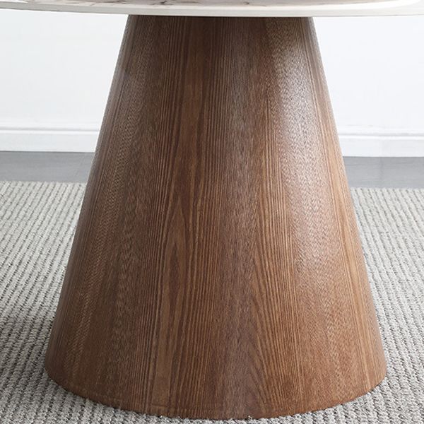 Modern 1/4/5/7 Pieces Dining Sintered Stone Dining Table Set for Kitchen with Wood Legs