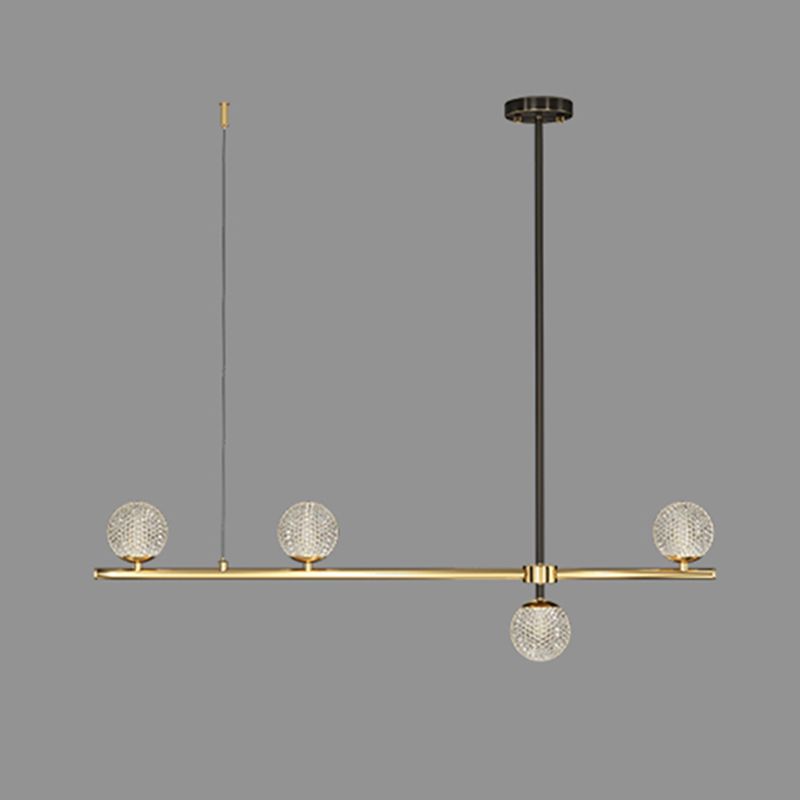 Fixes d'éclairage de l'île en acrylique Globe