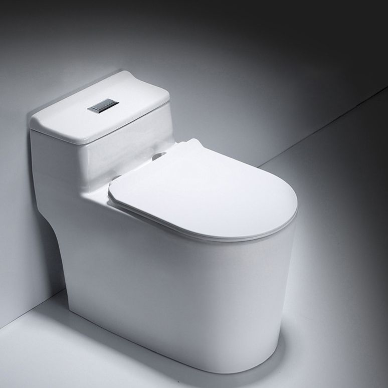 Modern One Piece Toilet Bowl Floor Mount Flush Toilet with Seat