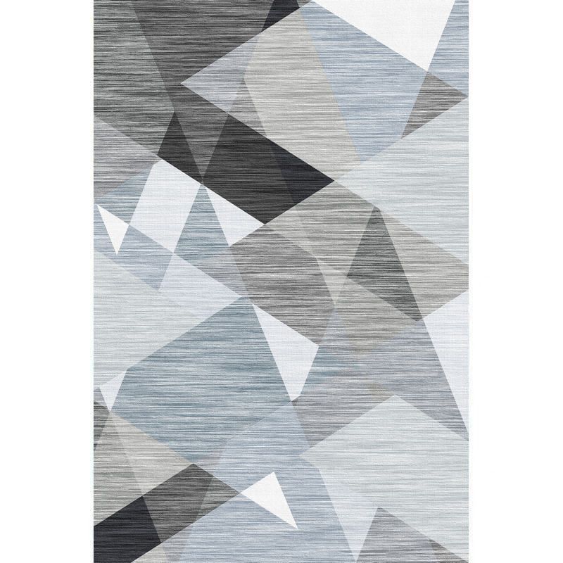 Brown Tone Contemporary Area Carpet Polyester Harlequin Print Indoor Rug Anti-Slip Backing Carpet for Living Room