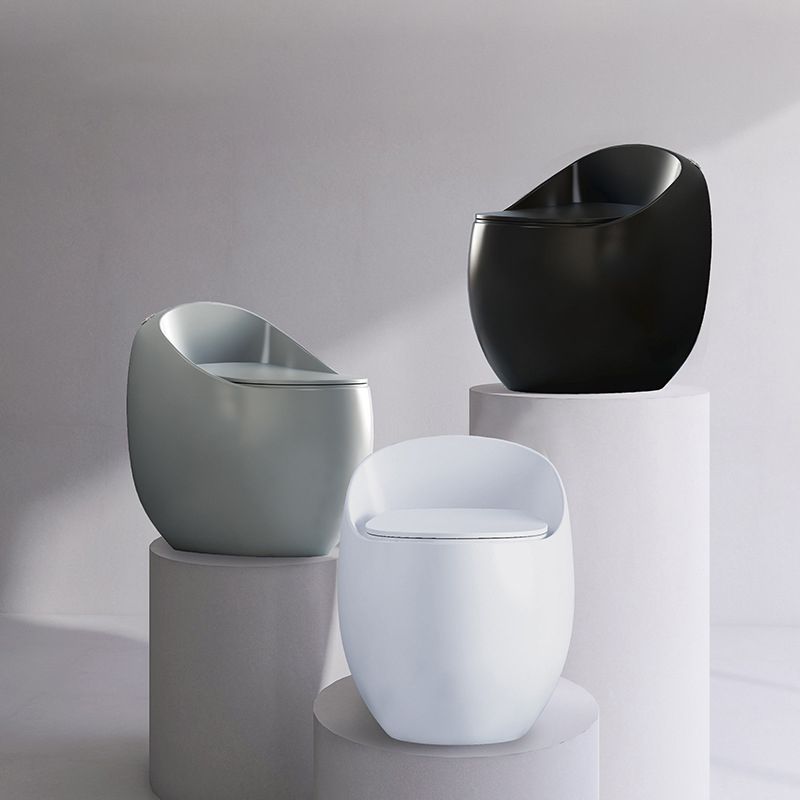 Floor Mount Flush Toilet Modern Concealed Tank One-Piece Toilet with Slow Close Seat