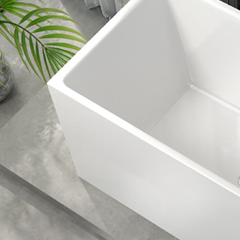 Modern Soaking Freestanding Bath Tub Acrylic Bathroom Bathtub in White