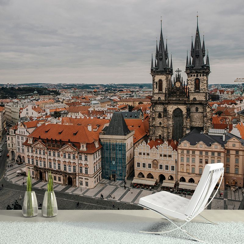 Photography Prague City Mural Wallpaper Modern Style Wall Decor for Living Room