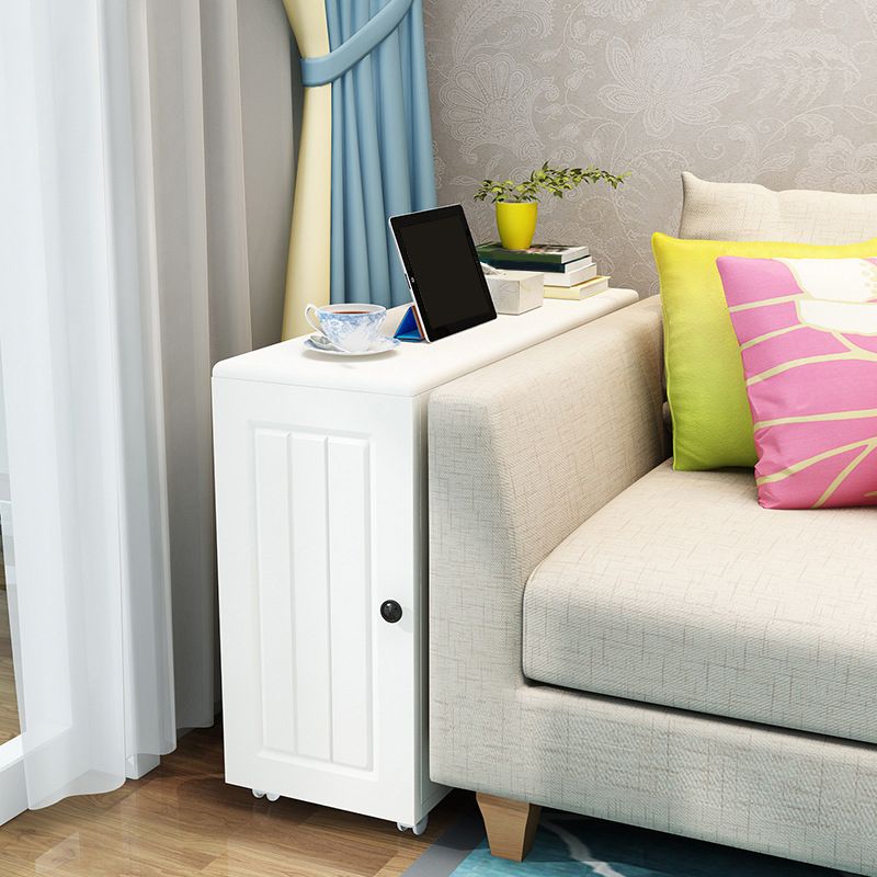 23.62" Tall Contemporary Style Side End Table Wooden Sofa Side Accent Table