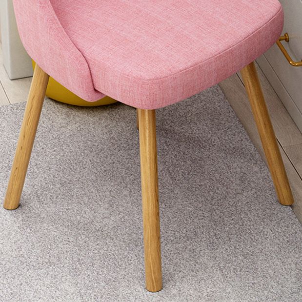 Solid Back Chair Industrial Wood Dining Kitchen Room Side Chair