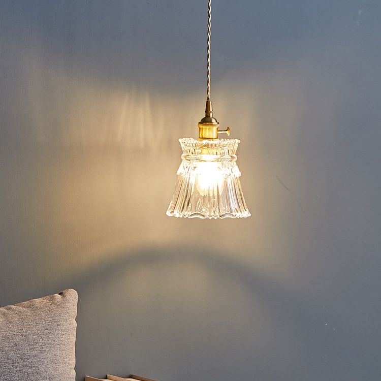 Lámparas de pared modernas de vidrio 1 lámpara de luz de pared de dormitorio ligero