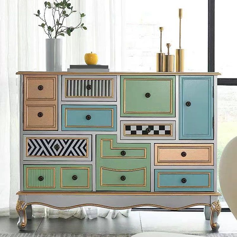 Coastal Storage Chest Manufactured Wood Dresser for Bedroom , 39.78" X 15.6" X 35.88"