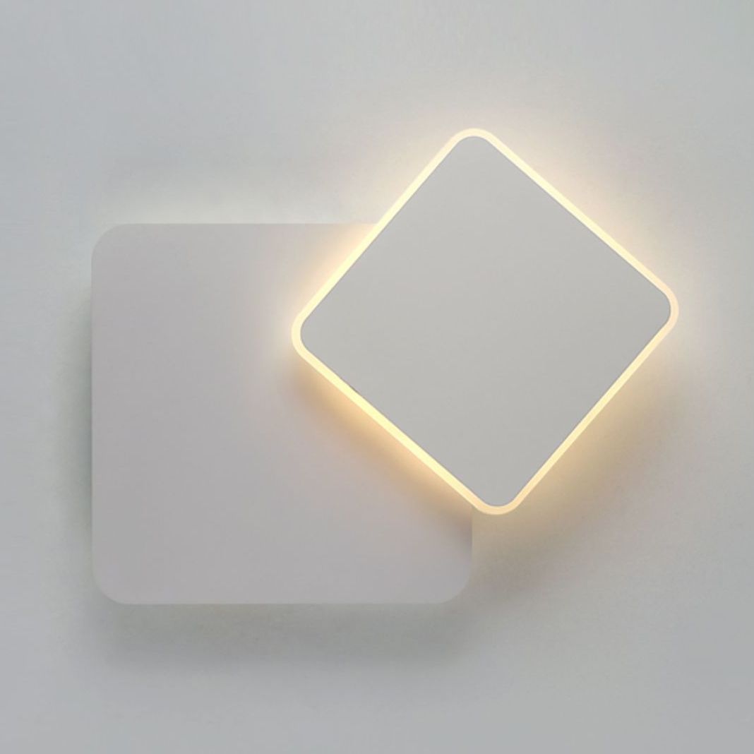 Minimalism Style Rotating Sconce Light LED Wall Lamp for Bedroom Living Room