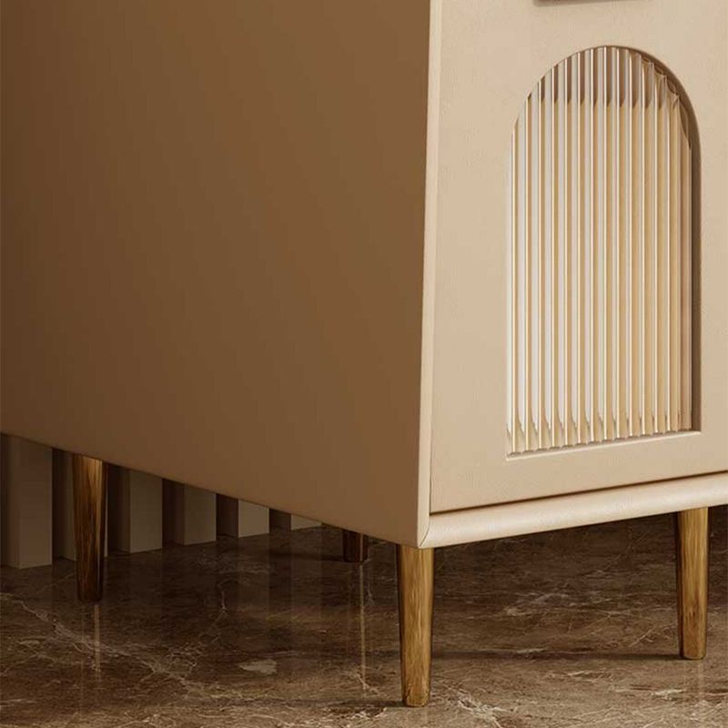 Solid Wood Drawer Storage Night Table Modernism Bed Nightstand