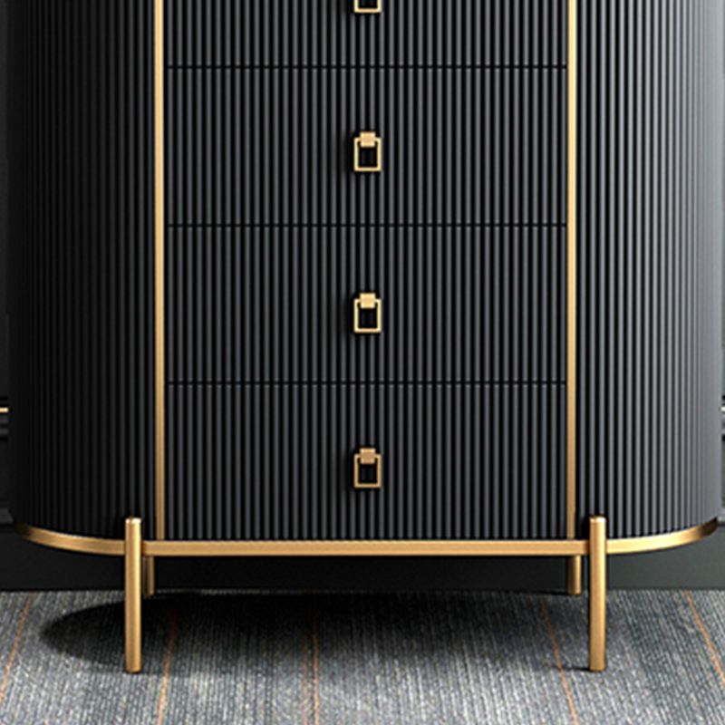 Classic Glam Vertical Lingerie Chest Stone Storage Chest for Bedroom