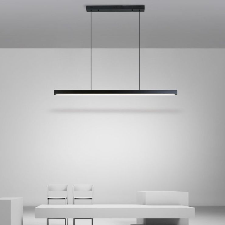 Luci a sospensione moderna contemporanea per l'illuminazione dell'isola lineare dell'isola della cucina