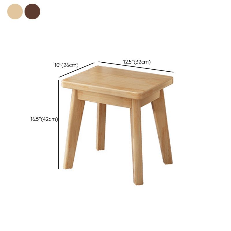 Scandinavian Rubberwood Makeup Counter 2 Drawers Vanity Dressing Table