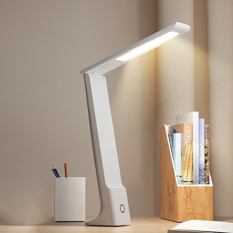 Moderne Lesetischlampe 1-Licht-Rechteck-Tischlicht mit USB-Anschluss