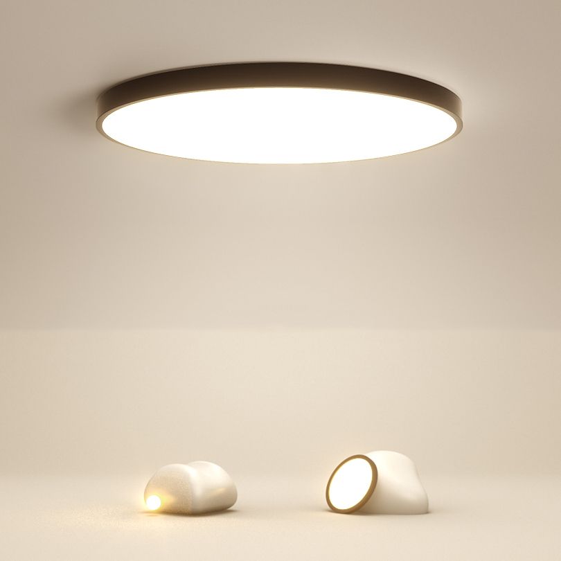 Black Contemporary Ceiling Mounted Light LED Flush Mount Ceiling Lighting Fixture