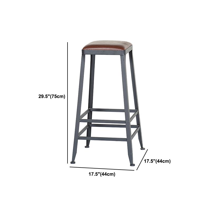 Industrial 1/7 Pieces Bar Table Set Rectangle Wood Counter Table with High Stools