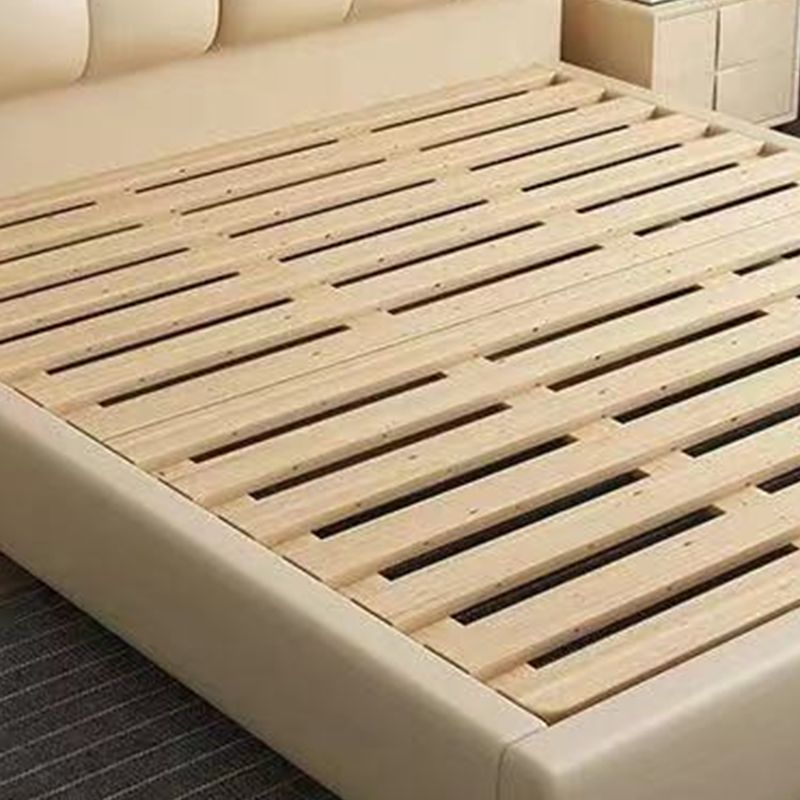 Glam Pine Wood Mattress Included with Headboard Rectangular Bed Frame