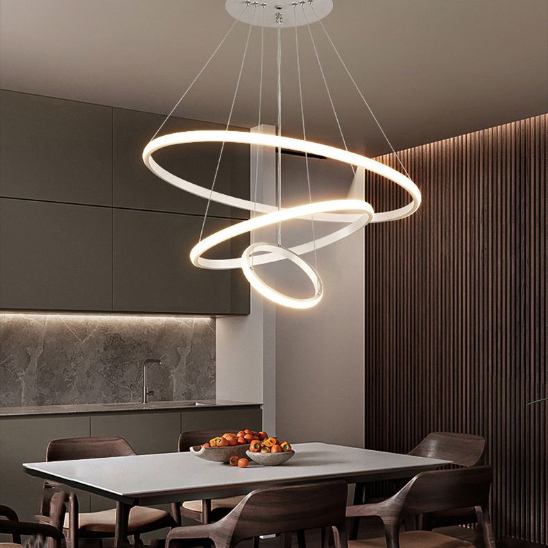 Apparecchi di illuminazione a sospensione in metallo multi -luci suona lampada lampadario in stile moderno