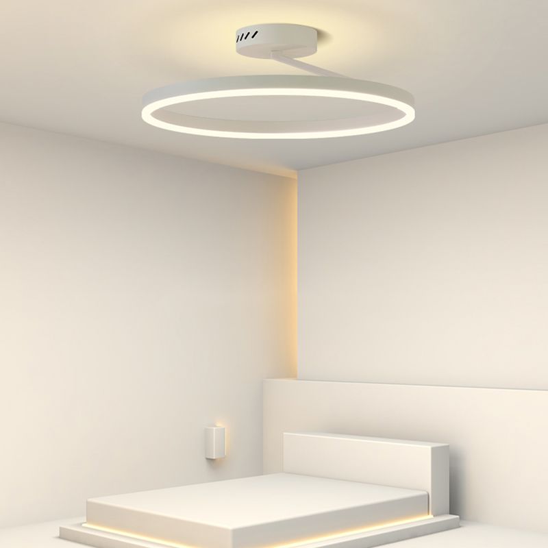 Luminaires encastrés circulaires modernes en métal, plafonnier à 1 lumière