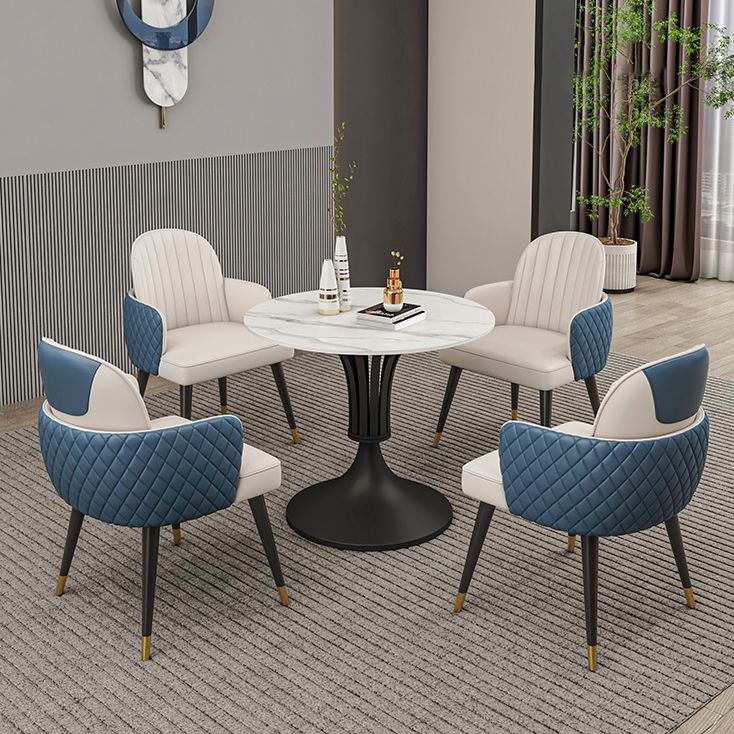 Modern Round Dining Table Sintered Stone Table for Dining Room