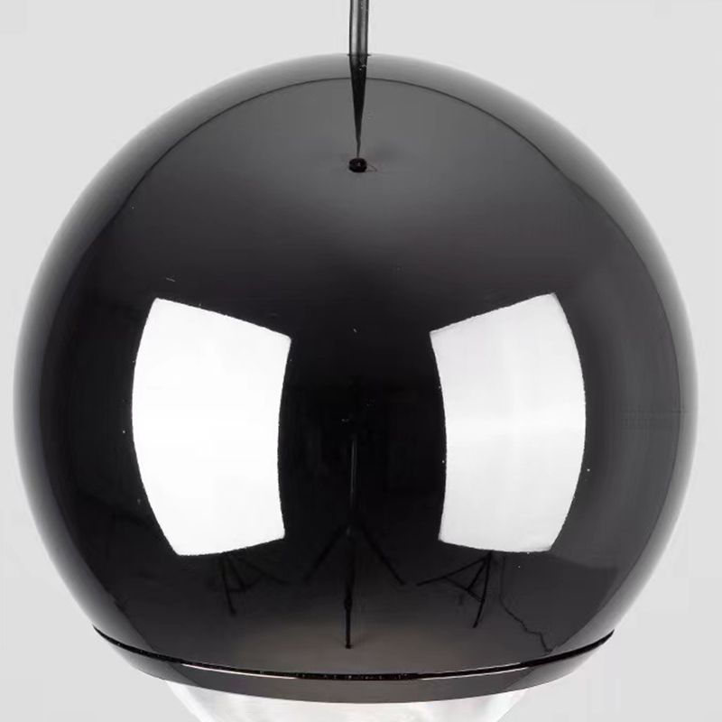 Modern Style Spherical Shape Pendant Lighting Metal 1 Light Pendant Light for Bedroom
