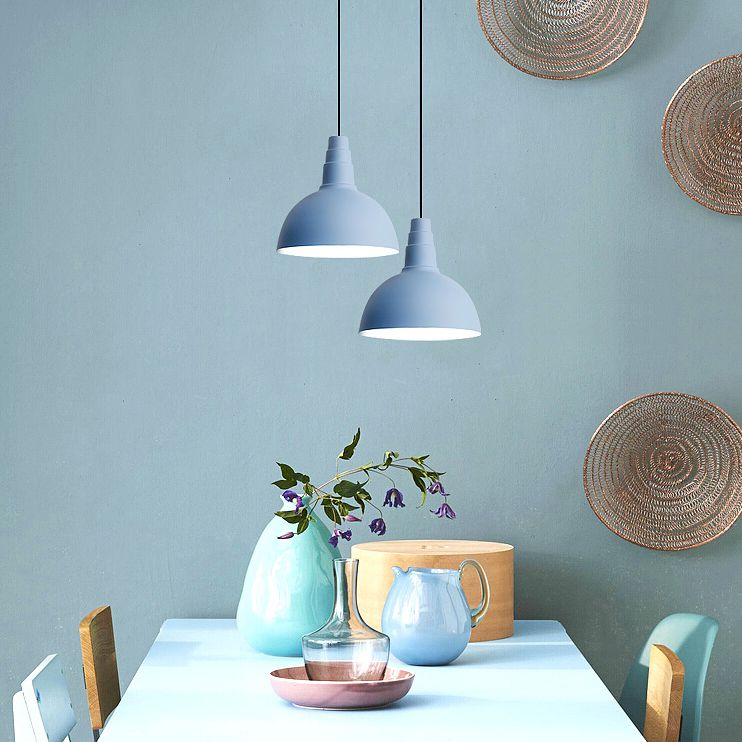 Nordic Style Bowl Hanging Light with Adjustable 1 Light Metal Hanging Light for Office Study Room