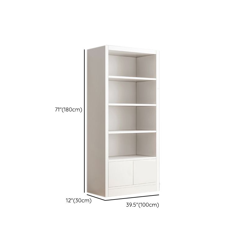 11.81" W Modern Matte Finish Bookcase Engineered Wood Standard Bookshelf