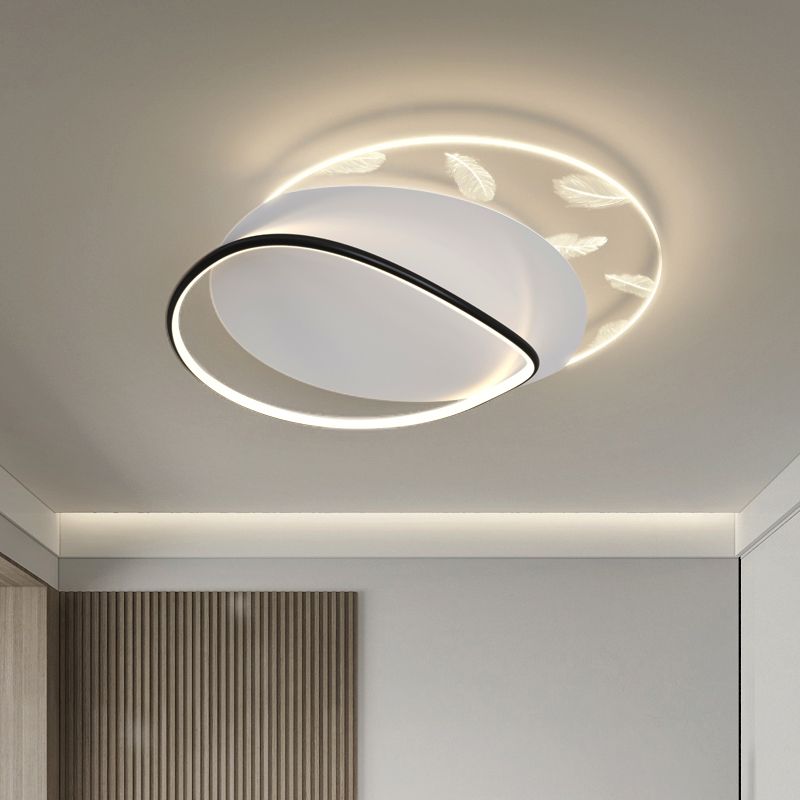 Plafonnier 2 lumières plafonnier moderne en métal pour restaurant