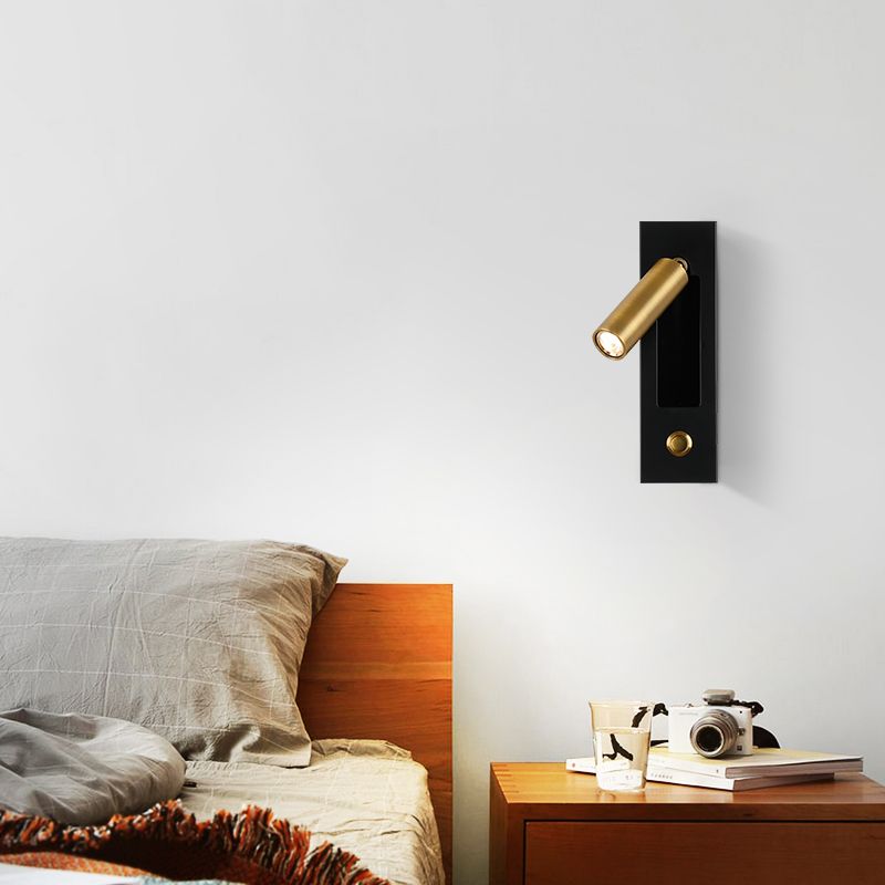 Modern Style Wall Sconce Metal 1 Light Wall Lighting for Bedside