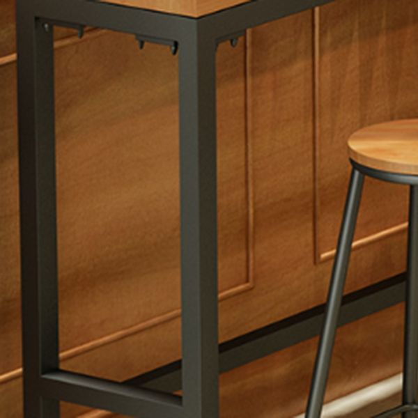 Solid Wood Bar Table Set 1/4/6/7 Pcs Industrial Bar Table and Stools