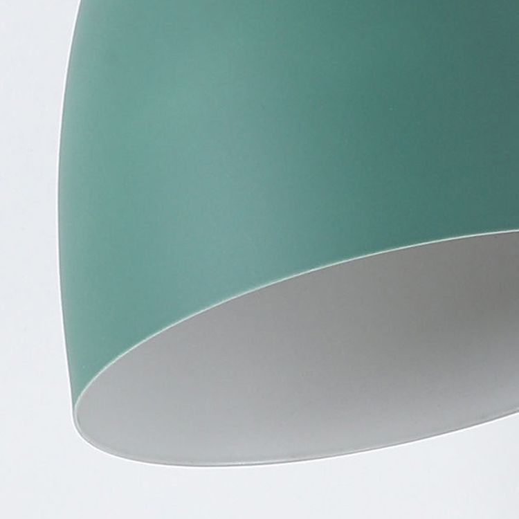 Bowl Shade Hanging Lighting Modern Macaron Style Metal 1 Light Hanging Lamping For Shop