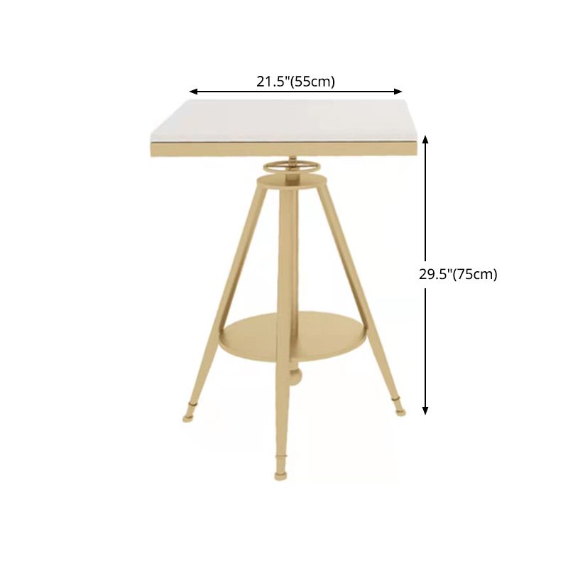 1/3/4/5 Pcs Metal Modern Dining Room Set with Marble Table and Metal Base Dinette Set