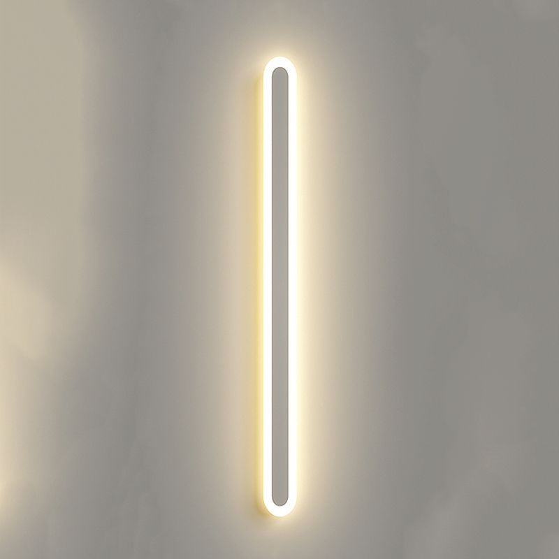 Linear Shape Metal Wall Light Modern 1 Light Wall Mount Light