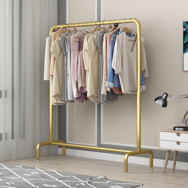 Glam Hall Stand Metal Hanging Rail and Lower Shelf Entryway Kit