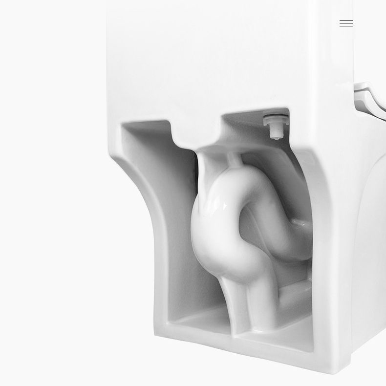 Modern Siphon Jet Toilet Bowl White Bidet Toilet with Seat for Bathroom