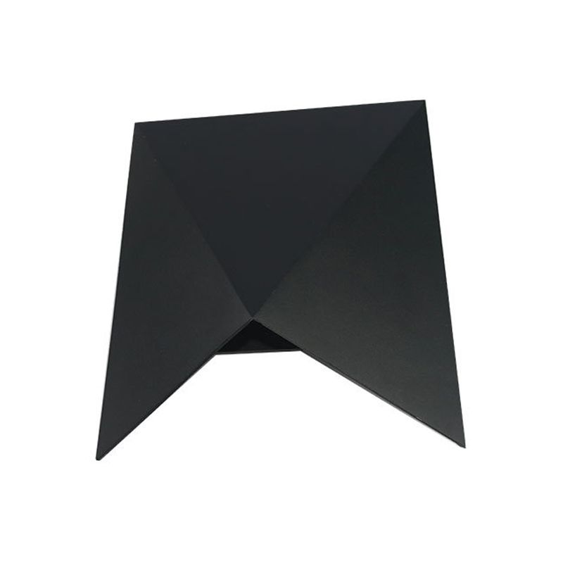 Geometrische metalen wand SCONCE Licht Modernisme Led Black Wall Lighting in warm/wit licht
