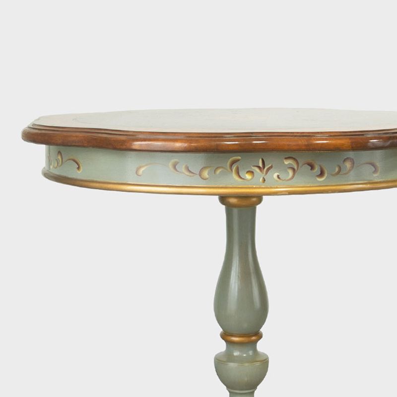 French Country Distressed Cocktail Table Wooden Coffee Table for Home