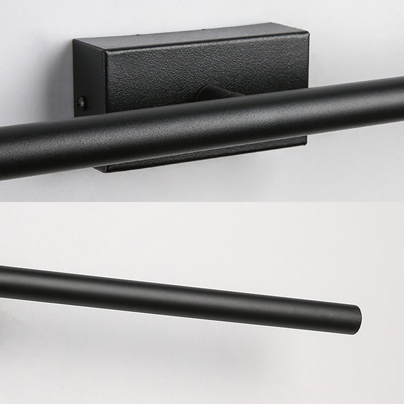 Contemporary Black/Golden Bathroom Vanity Light Metal LED Bath Bar