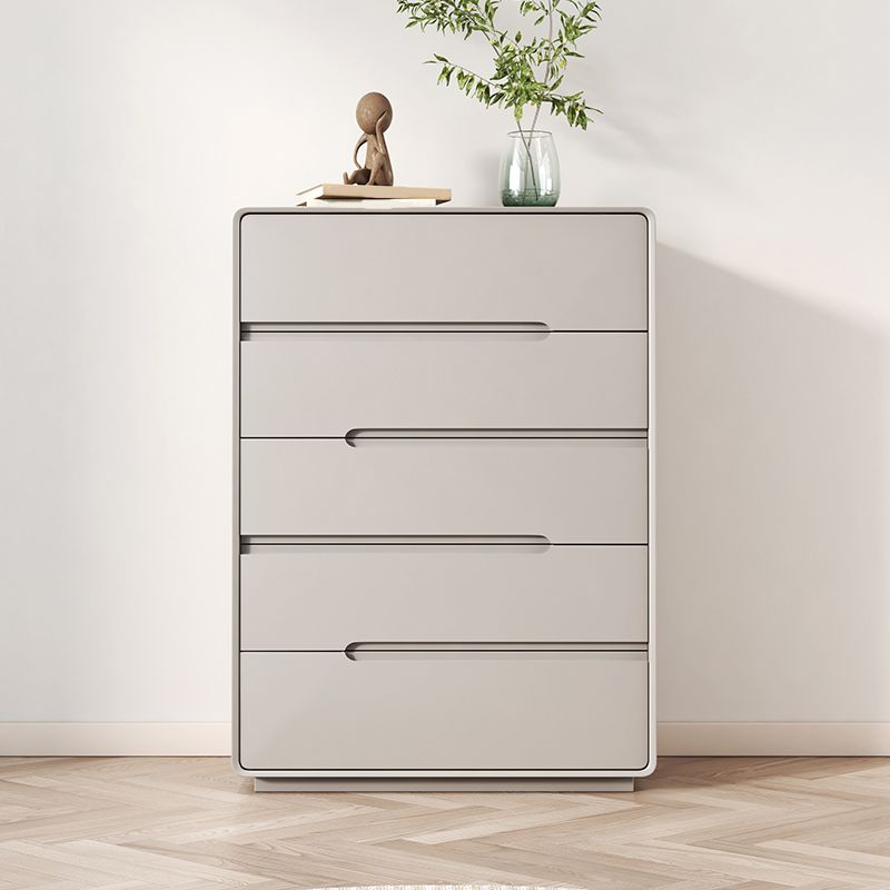 Contemporary Storage Chest Dresser Solid Wood Dresser with Drawers
