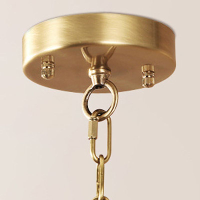 3-Light Traditional Fabric Chandelier Drum Ceiling Light for Dining Room